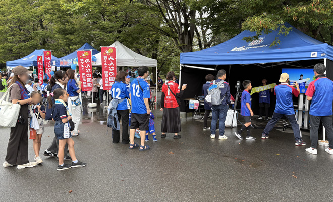 ヴァンフォーレ甲府ホームゲームブース出展